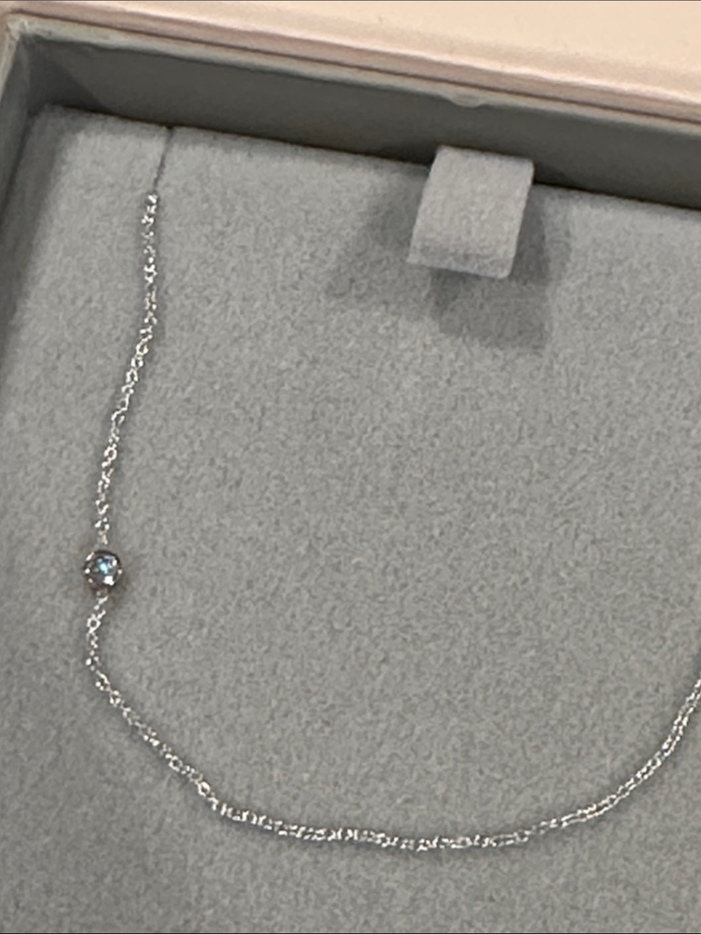 Maya Brenner 14K White Gold Necklace with Opal stone